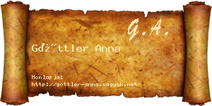 Göttler Anna névjegykártya